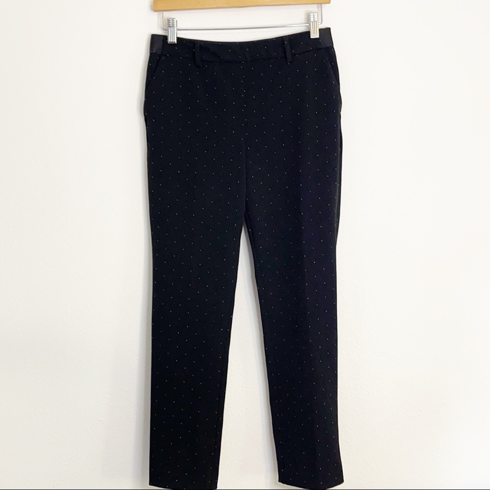 H&M dot patterned ankle slacks 6